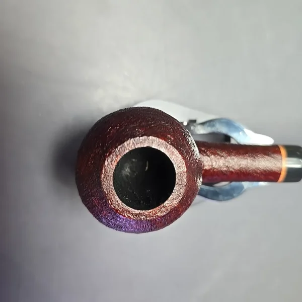 Sean Reum Sandblasted Danish Apple Estate Briar Pipe, Unsmoked - Image 6