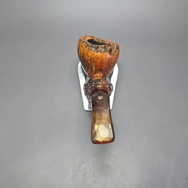 Bjarne Hand Carved Smooth Freehand Acorn Estate Briar Pipe, Danish Estates - Image 5