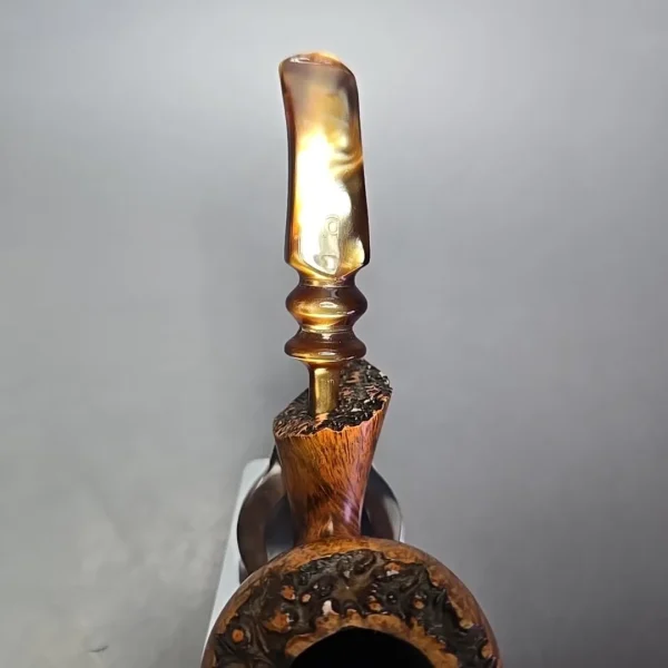 Bjarne Hand Carved Smooth Freehand Acorn Estate Briar Pipe, Danish Estates - Image 7