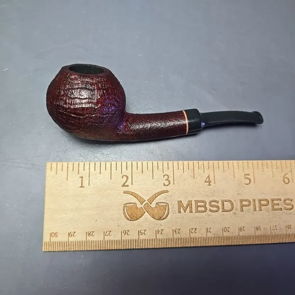 Sean Reum Sandblasted Danish Apple Estate Briar Pipe, Unsmoked - Image 11