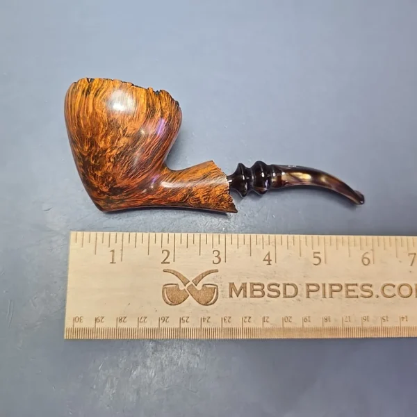 Bjarne Hand Carved Smooth Freehand Acorn Estate Briar Pipe, Danish Estates - Image 11