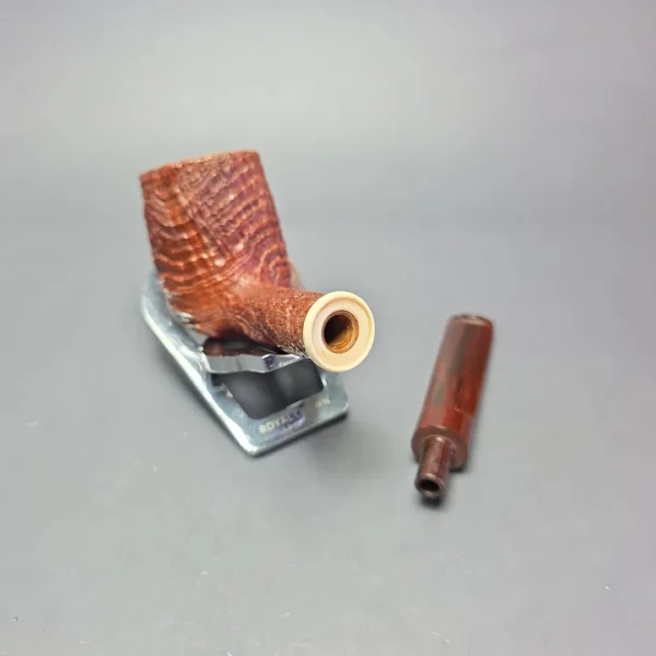 Jody Davis 2015 Friar A Sandblasted Billiard w/ Mammoth Estate Briar Pipe, American Estates - Image 12