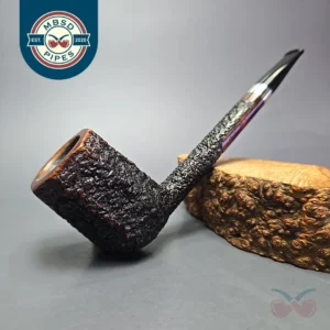 Thomas Cristiano Signature XL Partially Rusticated Paneled Canadian w/ Silver Estate Briar Pipe, Italian Estates