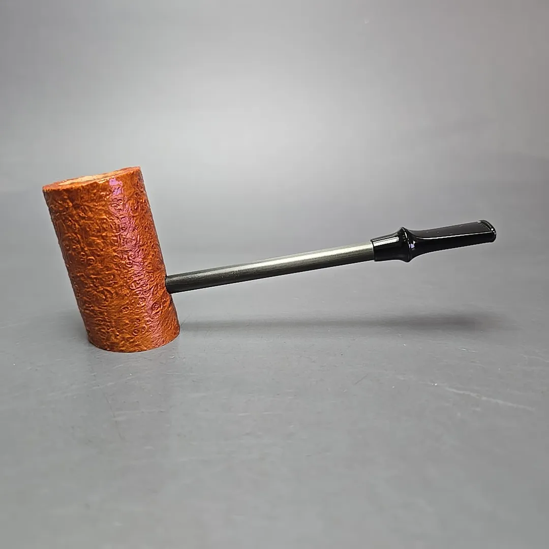 Eltang Basic Sandblasted Natural Poker Estate Briar Pipe, Unsmoked - Image 2