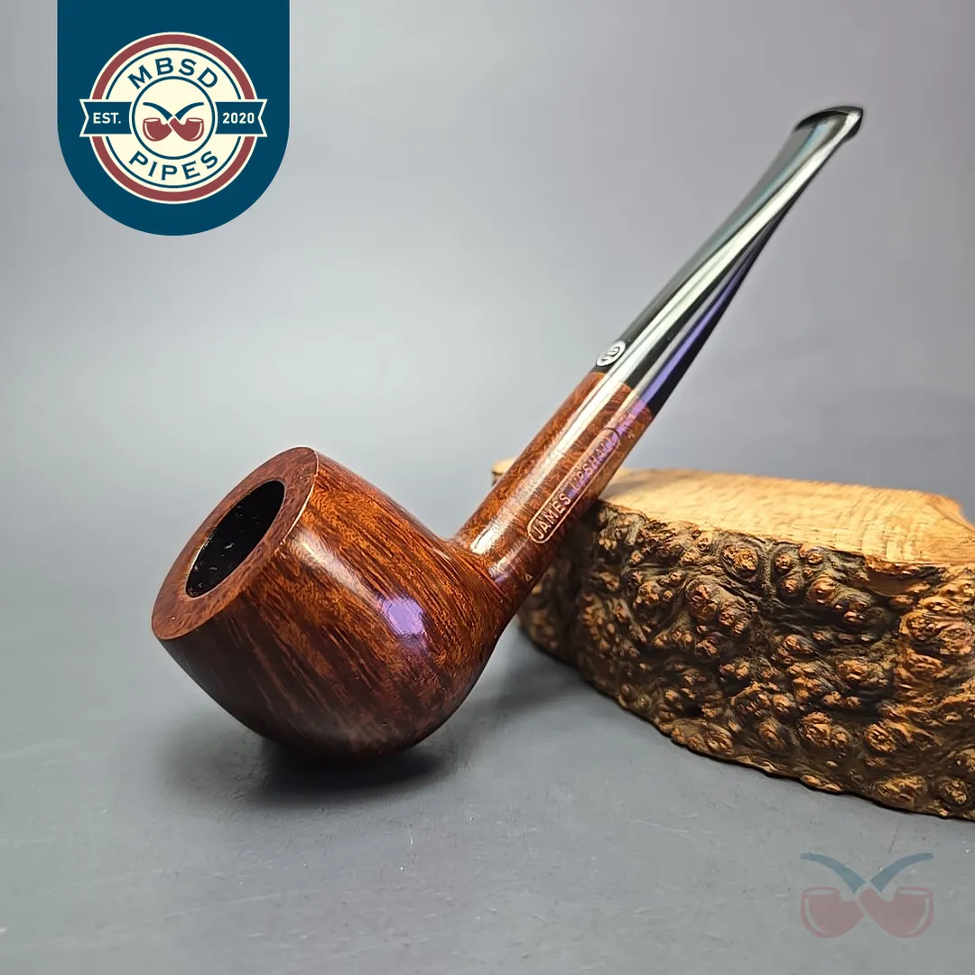 James Upshall A Grade Group 5 Smooth Apple Estate Briar Pipe, Unsmoked
