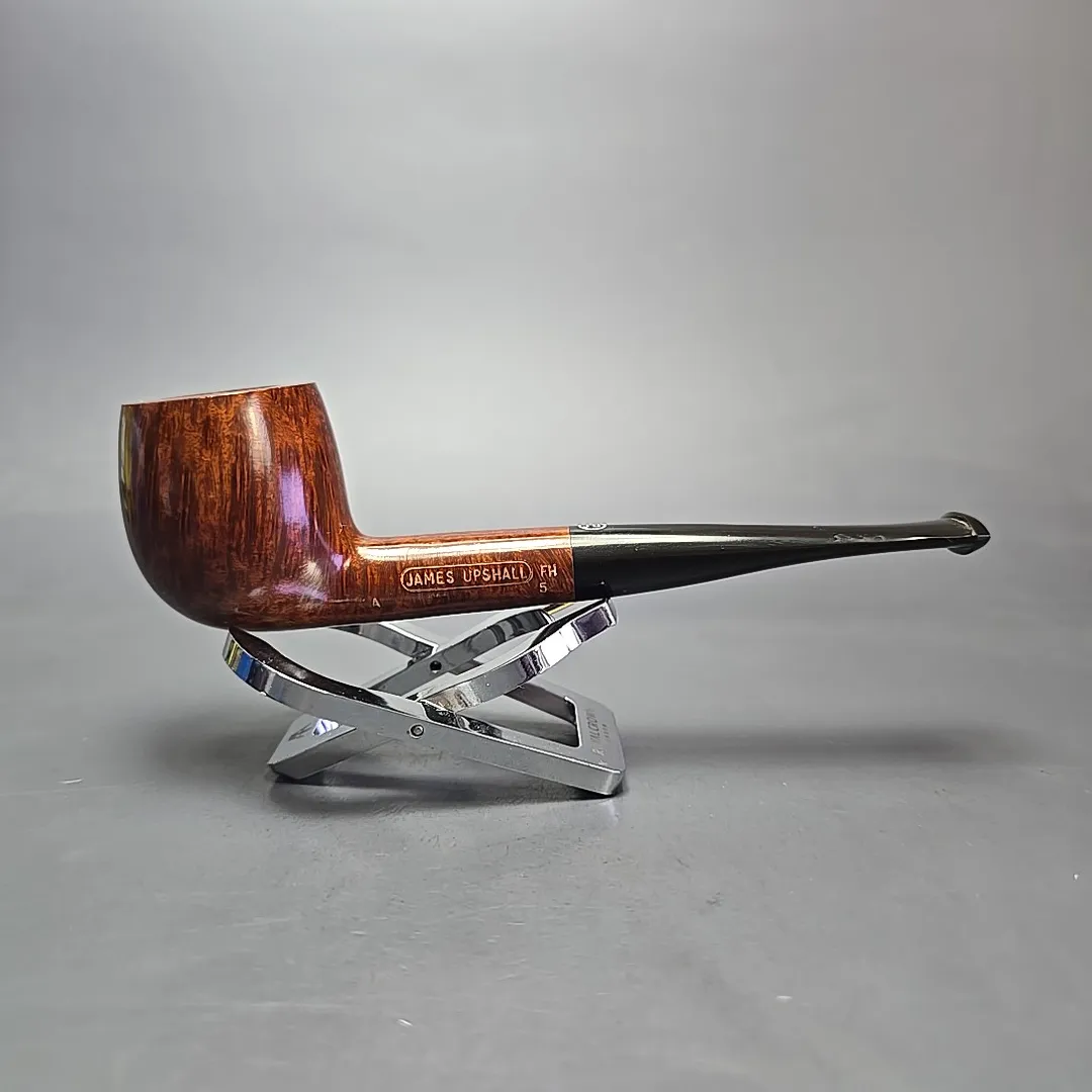 James Upshall A Grade Group 5 Smooth Apple Estate Briar Pipe, Unsmoked - Image 2