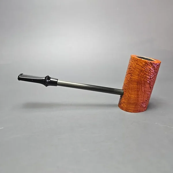 Eltang Basic Sandblasted Natural Poker Estate Briar Pipe, Unsmoked - Image 4