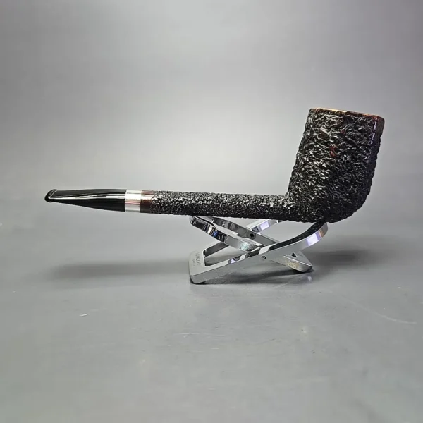 Thomas Cristiano Signature XL Partially Rusticated Paneled Canadian w/ Silver Estate Briar Pipe, Italian Estates - Image 4