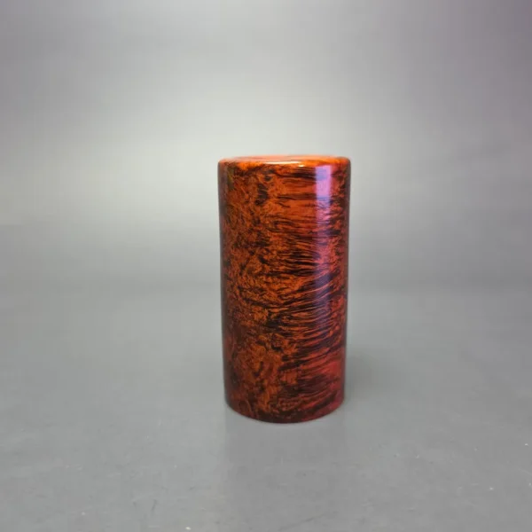 Walt Cannoy Cardinal House Hollingsworth Smooth Poker w/ Bamboo Handmade Briar Pipe, New - Image 3