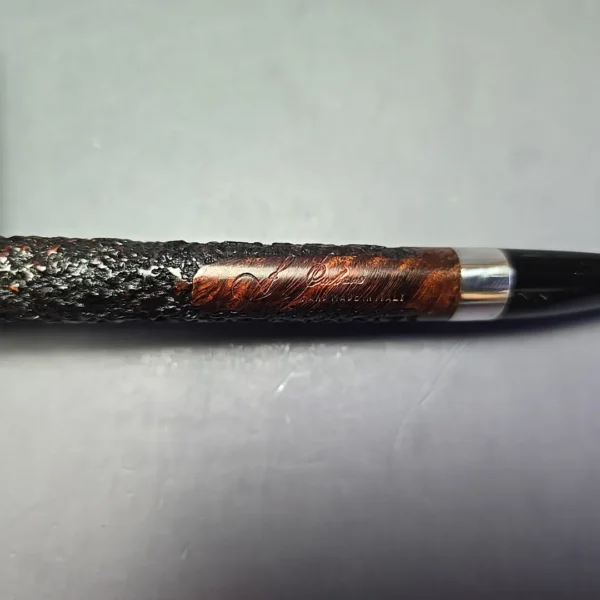 Thomas Cristiano Signature XL Partially Rusticated Paneled Canadian w/ Silver Estate Briar Pipe, Italian Estates - Image 10
