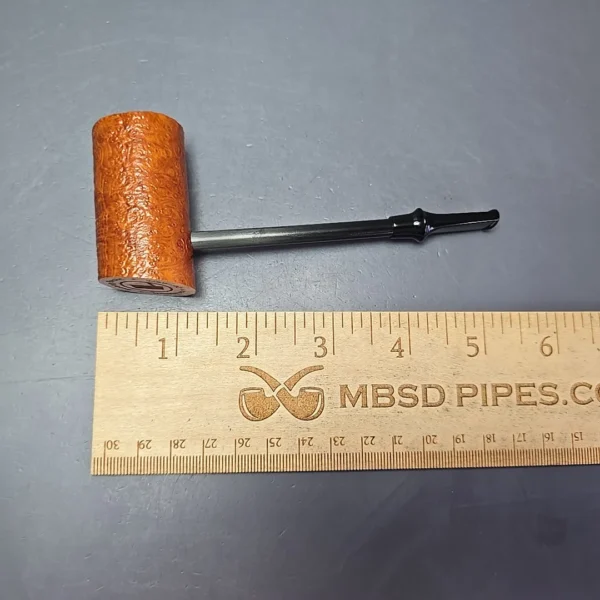Eltang Basic Sandblasted Natural Poker Estate Briar Pipe, Unsmoked - Image 11