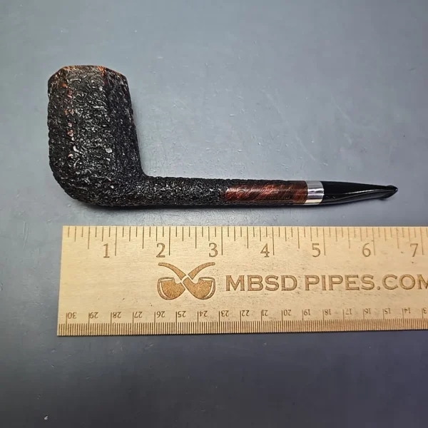 Thomas Cristiano Signature XL Partially Rusticated Paneled Canadian w/ Silver Estate Briar Pipe, Italian Estates - Image 11