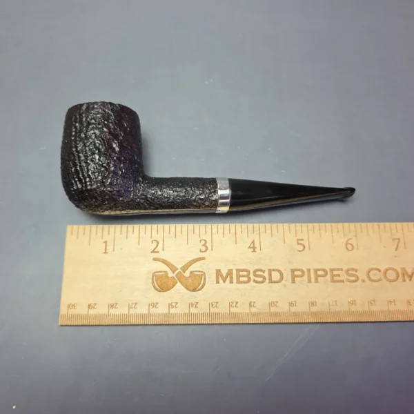 Dunhill 1997 Shell Briar 5103 Sandblasted Billiard w/ Silver Estate Briar Pipe, Unsmoked - Image 12