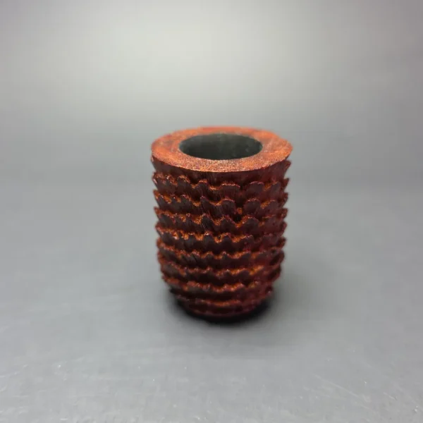 Eclesias Pipes "Dragon Scale" Sandblasted Nosewarmer Handmade Briar Pipe, New - Image 3