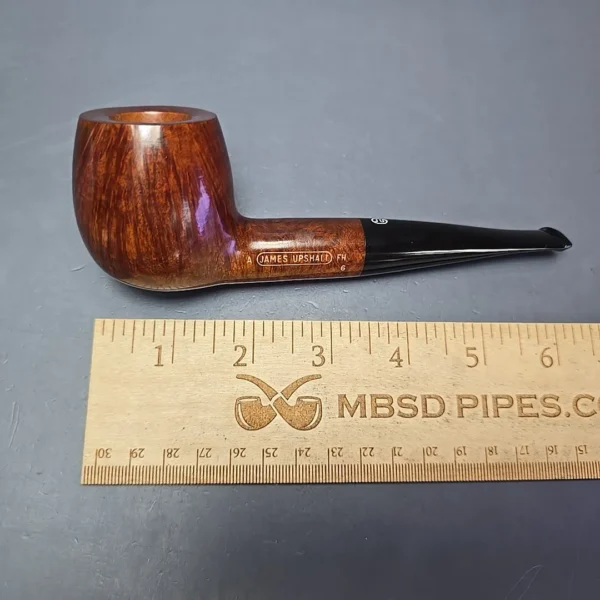 James Upshall A Grade Group 6 Smooth Apple Estate Briar Pipe, Unsmoked - Image 12