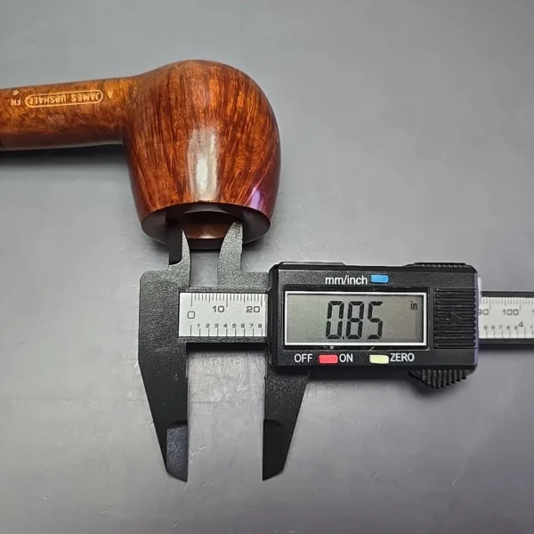 James Upshall A Grade Group 6 Smooth Apple Estate Briar Pipe, Unsmoked - Image 13