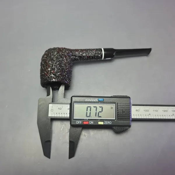 Castello (c.1960s-80s) Sea Rock 2K Rusticated Billiard Estate Briar Pipe, Unsmoked - Image 11