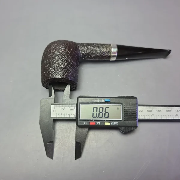 Dunhill 1997 Shell Briar 5103 Sandblasted Billiard w/ Silver Estate Briar Pipe, Unsmoked - Image 13