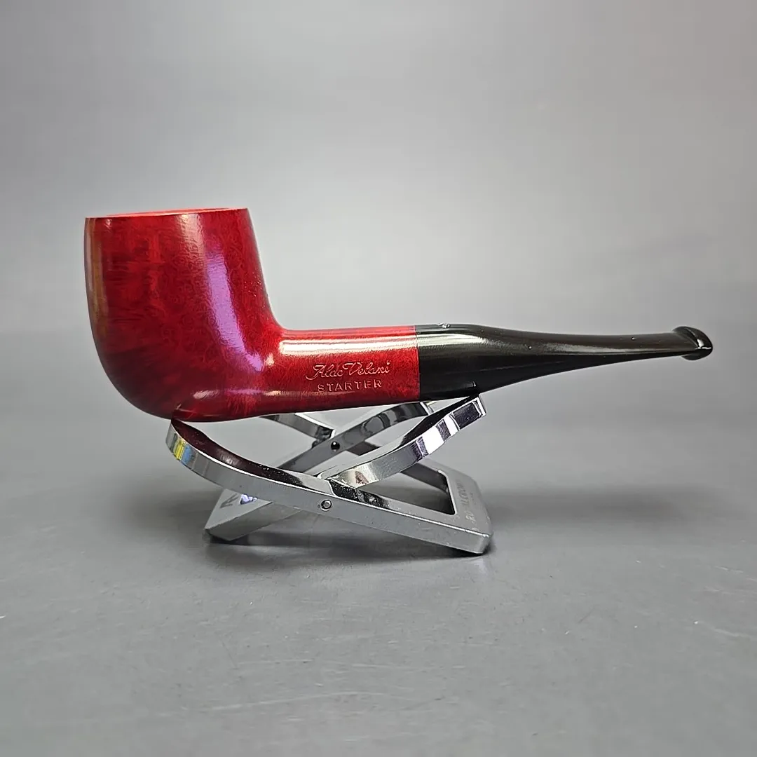 Aldo Velani Starter 11 Smooth Billiard Estate Briar Pipe, Unsmoked - Image 2