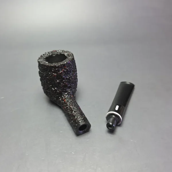 Castello (c.1960s-80s) Sea Rock 2K Rusticated Billiard Estate Briar Pipe, Unsmoked - Image 12