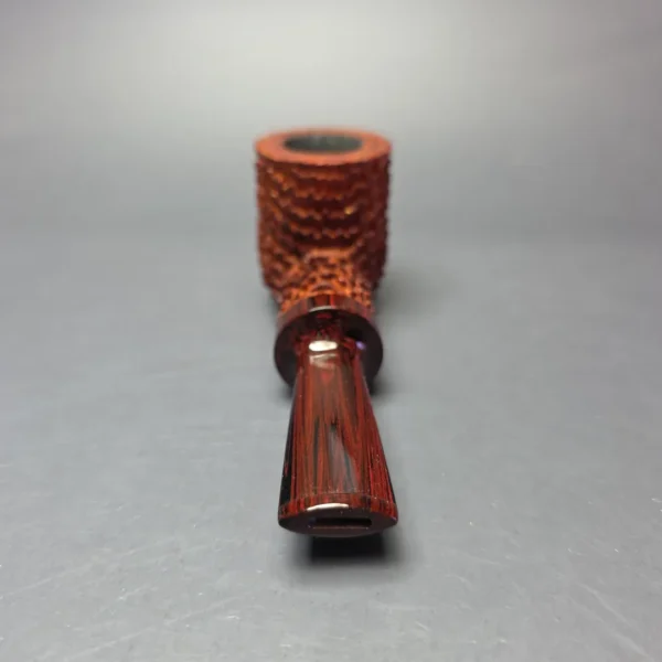 Eclesias Pipes "Dragon Scale" Sandblasted Nosewarmer Handmade Briar Pipe, New - Image 5