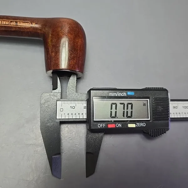 James Upshall A Grade Group 4 Smooth Billiard Estate Briar Pipe, Unsmoked - Image 13