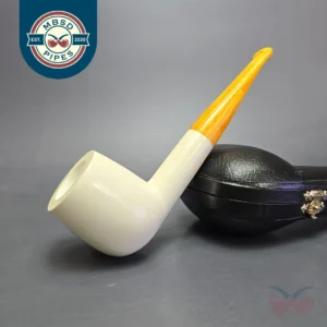 Astleys Block Meerschaum Smooth Billiard Estate Meerschaum Pipe, Unsmoked