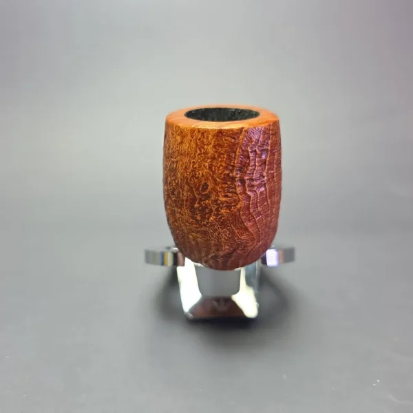 Bruno Nuttens Bing B1 Partially Sandblasted Billiard w/ Aluminum Briar Pipe, New - Image 3