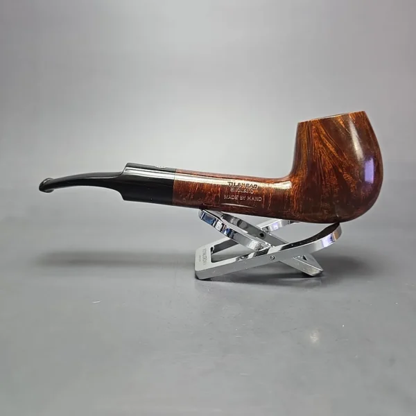 James Upshall A Grade Group 6 Smooth Long Shank Bent Billiard Estate Briar Pipe, Unsmoked - Image 4