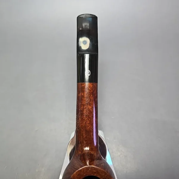 James Upshall A Grade Group 6 Smooth Long Shank Bent Billiard Estate Briar Pipe, Unsmoked - Image 7