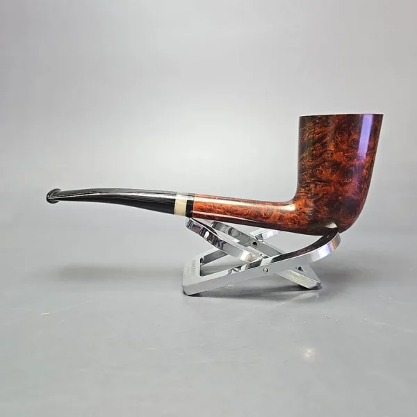 4th Generation (by Bruno Nuttens) 10th Anniversary Smooth Stacked Dublin Estate Briar Pipe, Unsmoked - Image 4