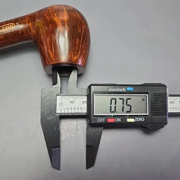 James Upshall A Grade Group 6 Smooth Long Shank Bent Billiard Estate Briar Pipe, Unsmoked - Image 14