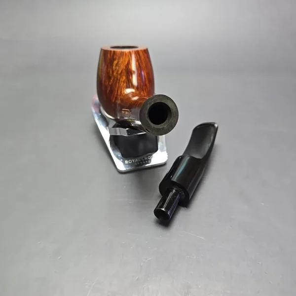 James Upshall A Grade Group 6 Smooth Long Shank Bent Billiard Estate Briar Pipe, Unsmoked - Image 15