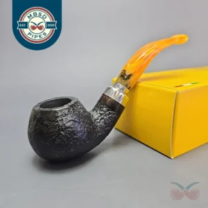 Molina Ambra 105 Sandblasted Apple Briar Pipe, New, 9mm