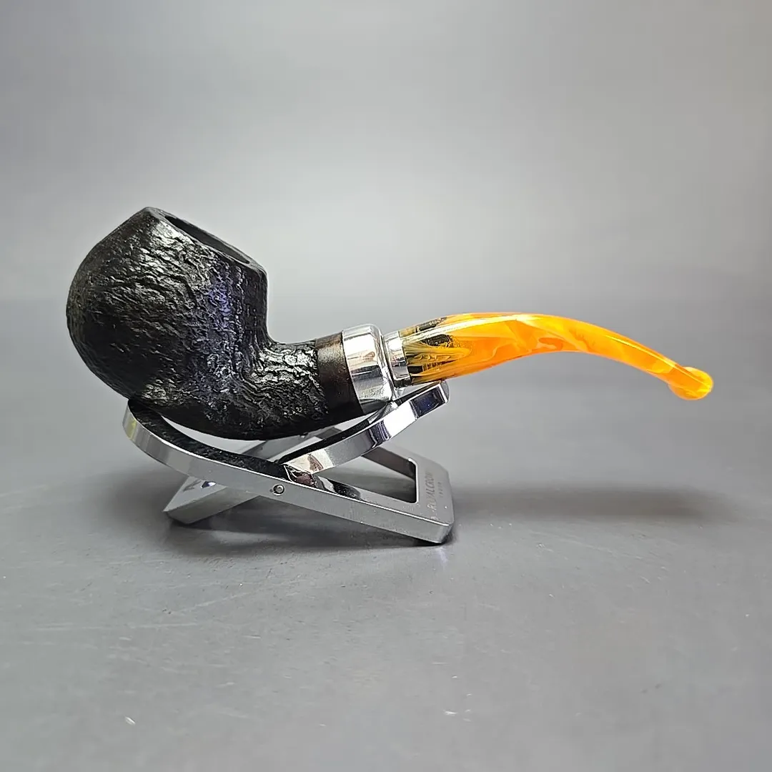 Molina Ambra 105 Sandblasted Apple Briar Pipe, New, 9mm - Image 2