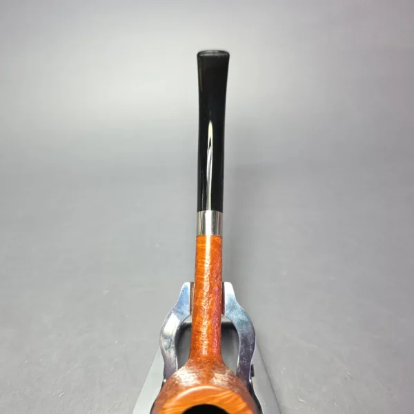 Bruno Nuttens Bing B1 Partially Sandblasted Billiard w/ Aluminum Briar Pipe, New - Image 6