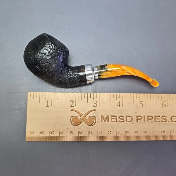 Molina Ambra 105 Sandblasted Apple Briar Pipe, New, 9mm - Image 12