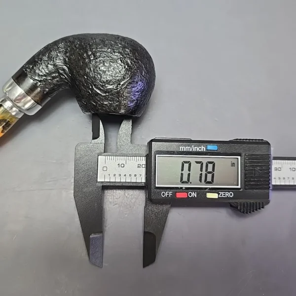 Molina Ambra 105 Sandblasted Apple Briar Pipe, New, 9mm - Image 13