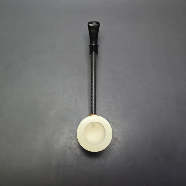 MBSD Meerschaum Deluxe Rusticated Poker Block Meerschaum Pipe, Briar-Mortise, New - Image 8