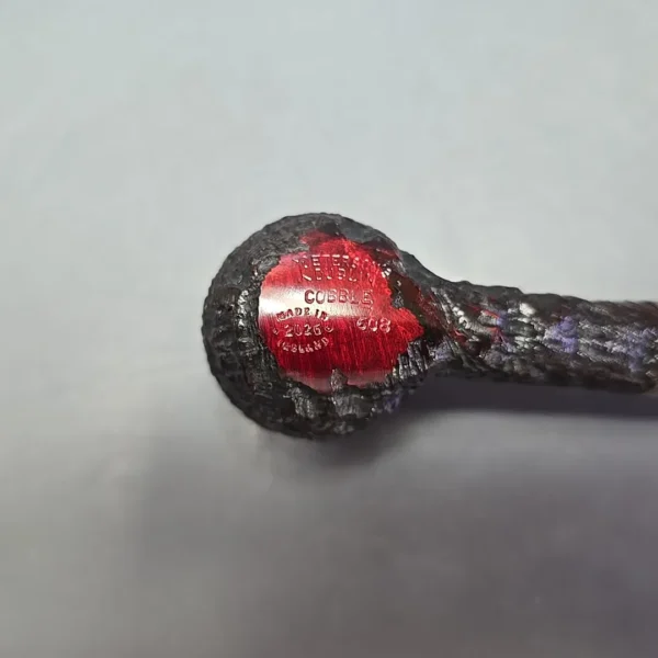 Peterson Cobble 608 Rusticated & Sandblasted Pot w/ Silver Briar Pipe, New - Image 10