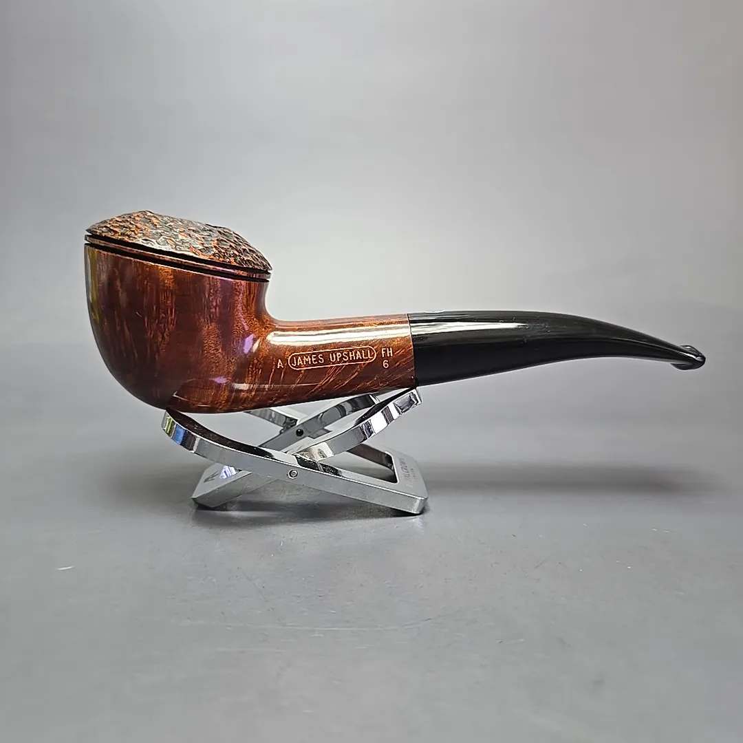 James Upshall A Grade Group 6 Partially Rusticated Rhodesian Estate Briar Pipe, Unsmoked - Image 2