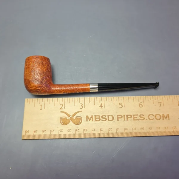 Bruno Nuttens Bing B1 Partially Sandblasted Billiard w/ Aluminum Briar Pipe, New - Image 8