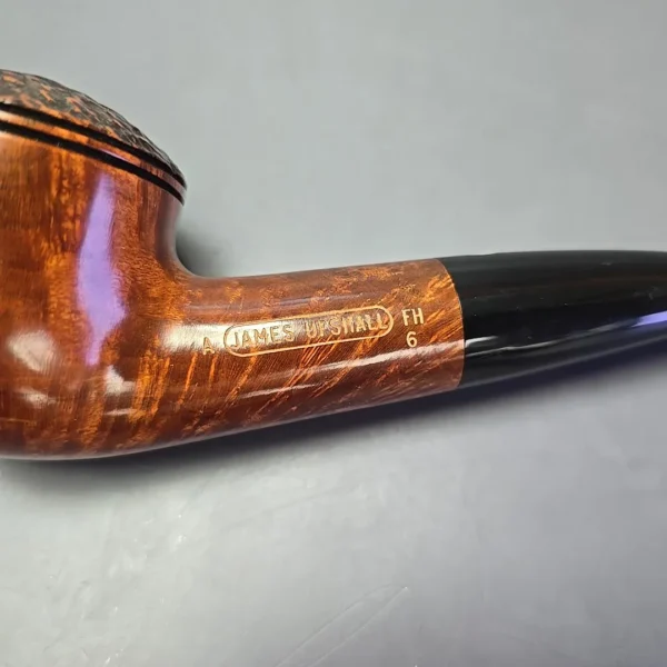James Upshall A Grade Group 6 Partially Rusticated Rhodesian Estate Briar Pipe, Unsmoked - Image 10