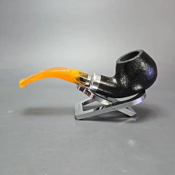 Molina Ambra 105 Sandblasted Apple Briar Pipe, New, 9mm - Image 4