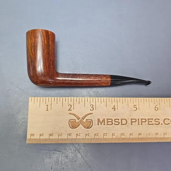 James Upshall A Grade Group 6 Smooth “Newmarket” Stack Estate Briar Pipe, Unsmoked - Image 11