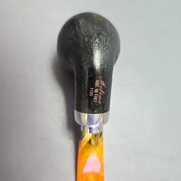 Molina Ambra 105 Sandblasted Apple Briar Pipe, New, 9mm - Image 10