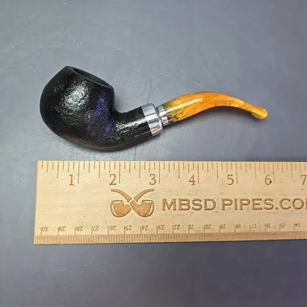 Molina Ambra 105 Sandblasted Apple Briar Pipe, New, 9mm - Image 11