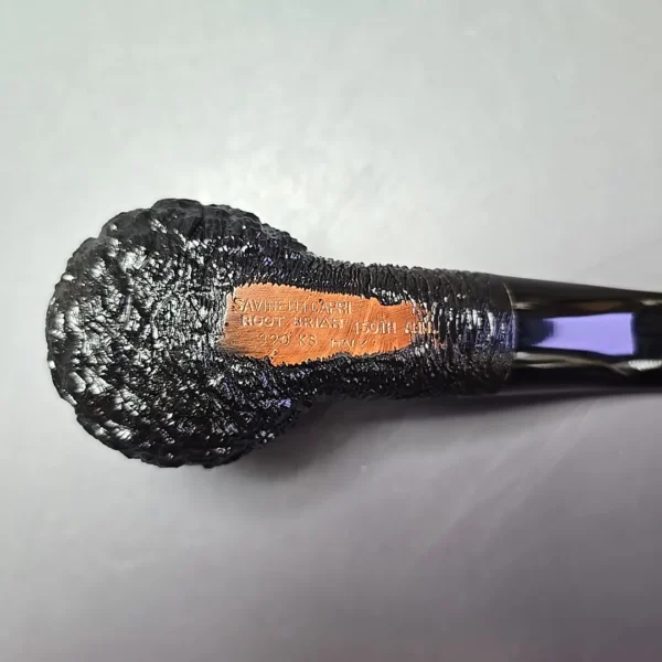 Savinelli 150th Anniversary Capri Root Briar 320 KS Rusticated Author Briar Pipe, New - Image 10