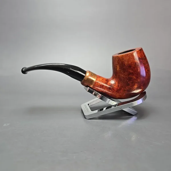 4th Generation (by Ascorti) Forza Fiano 1855 Smooth Bent Billiard Estate Briar Pipe, Unsmoked - Image 4