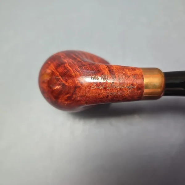 4th Generation (by Ascorti) Forza Fiano 1855 Smooth Bent Billiard Estate Briar Pipe, Unsmoked - Image 10